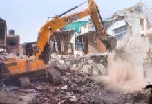 Grandpa's bulldozer hits anti-social elements' house again for the second day in Gujarat