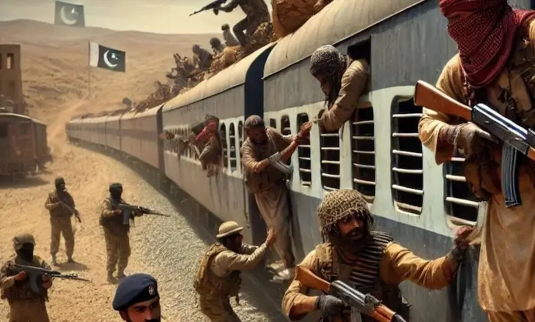 entire train hijacked in Pakistan