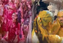 The Ambani family celebrated the first Holi after Anant-Radhika's wedding in a grand manner, who was present?