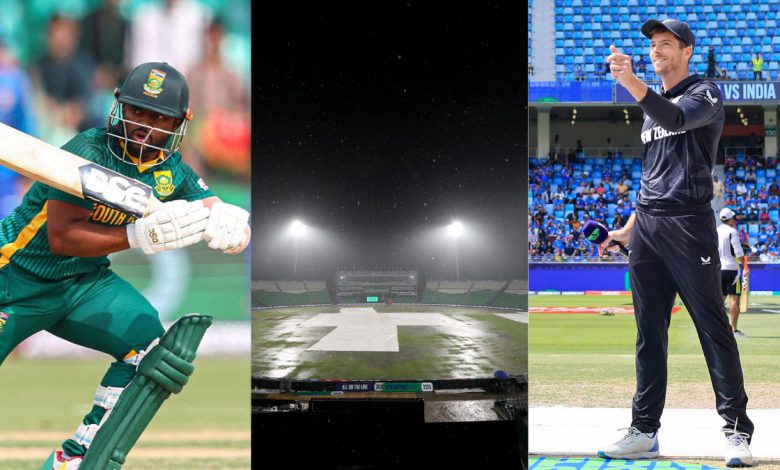 Gaddafi Stadium Lahore pitch during SA vs NZ semifinal match