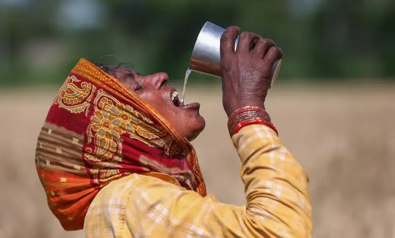 Thermometer showing high temperature during Gujarat March heat wave