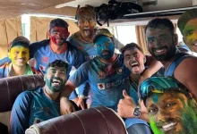 .Indian cricketers play holi in team bus, old video surfaces