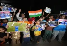 indian team returns with champions trophy