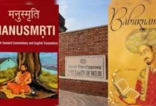 Controversy rises over Manusmriti and Babarnama in Delhi University