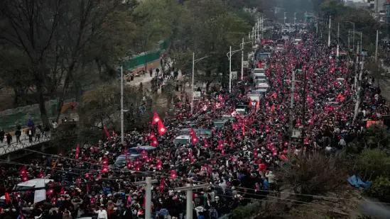 thousands protest in nepal for monarchy restoration