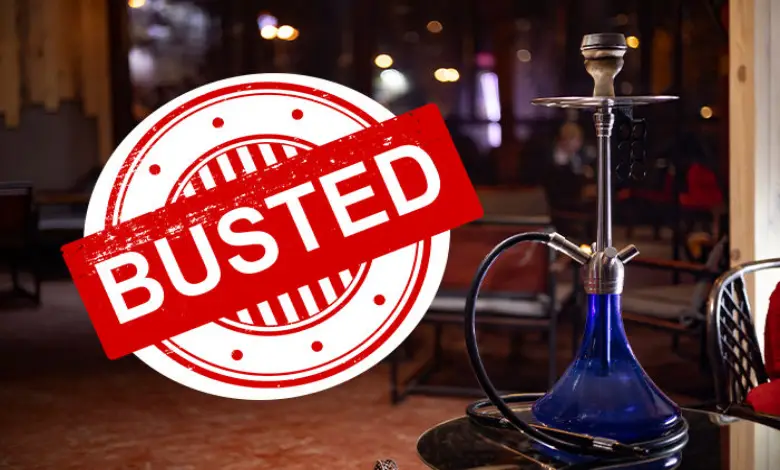 PCB officials conducting raid at hookah bar in Ahmedabad