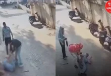 In Surat, a security guard did this to stop a young man from urinating on the wall, the video went viral