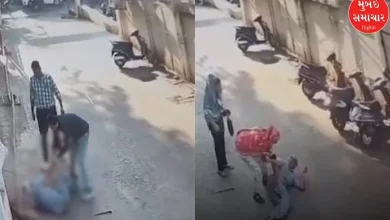 In Surat, a security guard did this to stop a young man from urinating on the wall, the video went viral