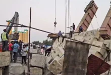 Two injured as giant crane collapses during bullet train work at Vatva: Rail traffic disrupted...