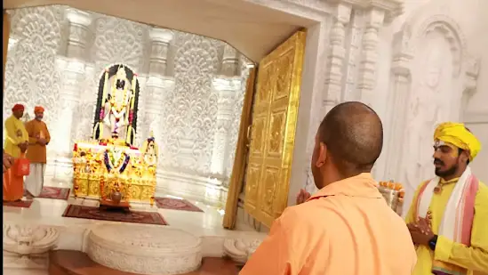 yogi adityanath praises lord ram as greatest person on earth