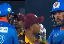 Yuvraj Singh's brawl with West Indies player Tino west IML 2025 video