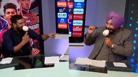 Ambati Rayudu and Navjot Sidhu commentary box fight