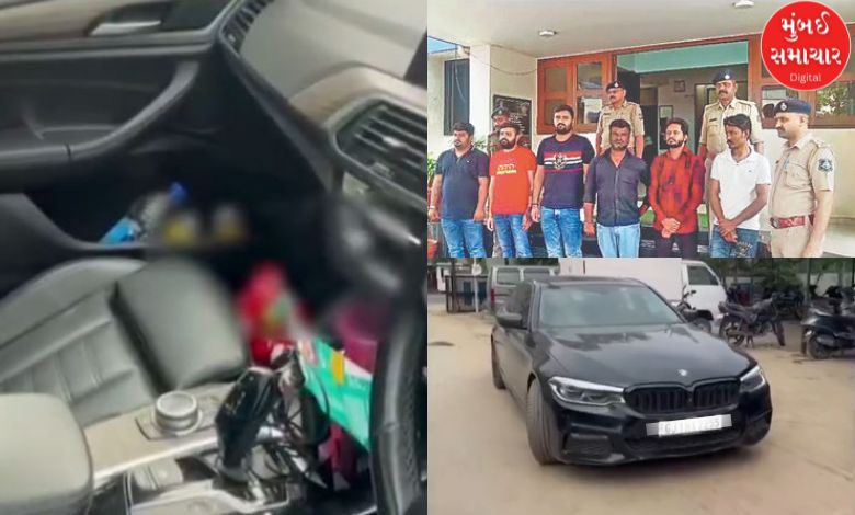 9 teenagers caught enjoying a drinking party in Bopal, Ahmedabad, lost consciousness as soon as the police attacked