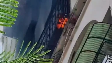 Fire breaks out on 9th floor of East Tower in Gurukul, Ahmedabad, 15 people rescued