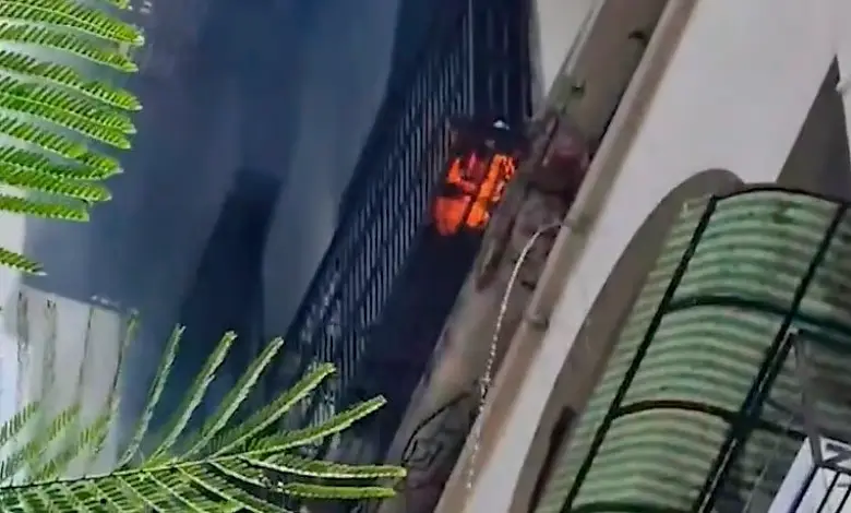 Fire breaks out on 9th floor of East Tower in Gurukul, Ahmedabad, 15 people rescued