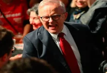 Anthony Albanese celebrates Labor Party's election win