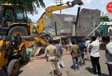 Bulldozer action against illegal construction of 38 bootleggers in Rajkot, 55 pressure points demolished