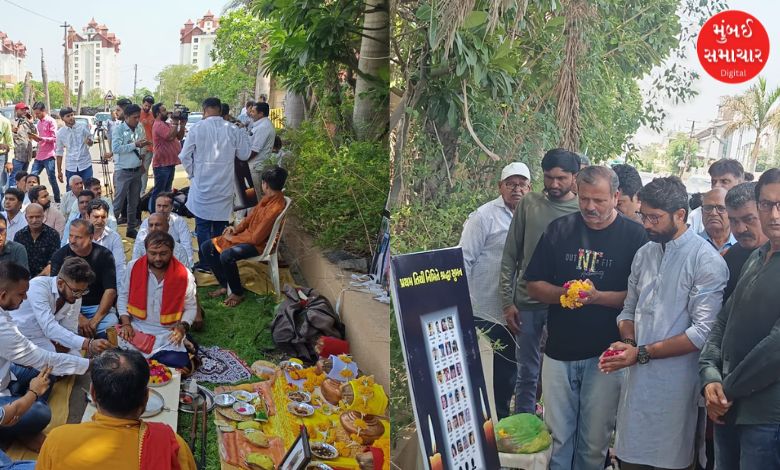 First anniversary of TRP fire: Congress performs havan at the scene with the victims' families for justice