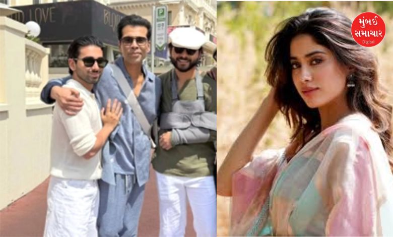 તૂટેલા હાથ સાથે જાહ્નવી કપૂરને ટેકો આપવા આવ્યો બોયફ્રેન્ડ, પ્રેમ હોય તો આવો