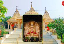 ગાંધીનગરના કોબામાં ભગવાન મહાવીરના લલાટ પર અદ્ભુત 'સૂર્યતિલક': શ્રદ્ધાળુઓ ઉમટ્યા