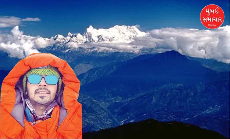 Kutch youth scales Kanchenjunga mountain range