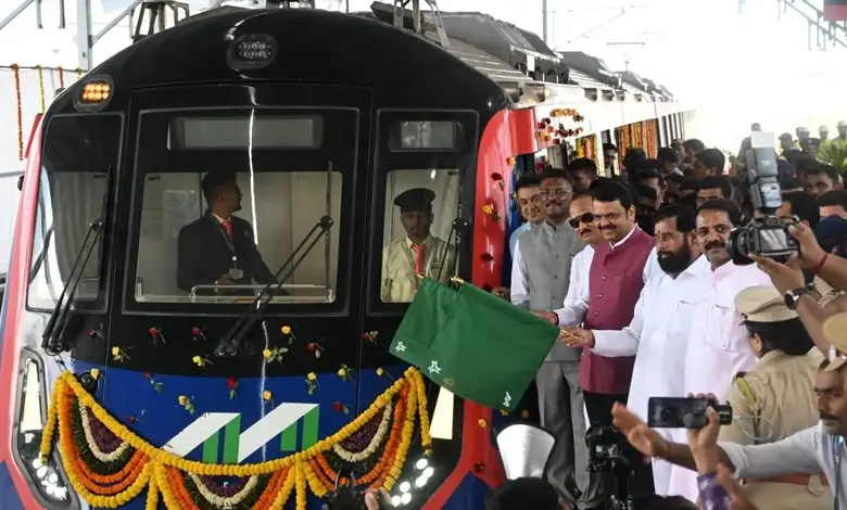 Mira Road is not far now Fadnavis inaugurates trial run of Metro-9