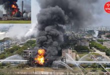 Mushroom cloud formed after massive explosion at Chinese chemical plant, five dead, 19 injured