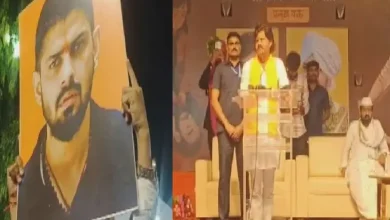 Photos of Lawrence Bishnoi at Gopichand Padalkar's rally