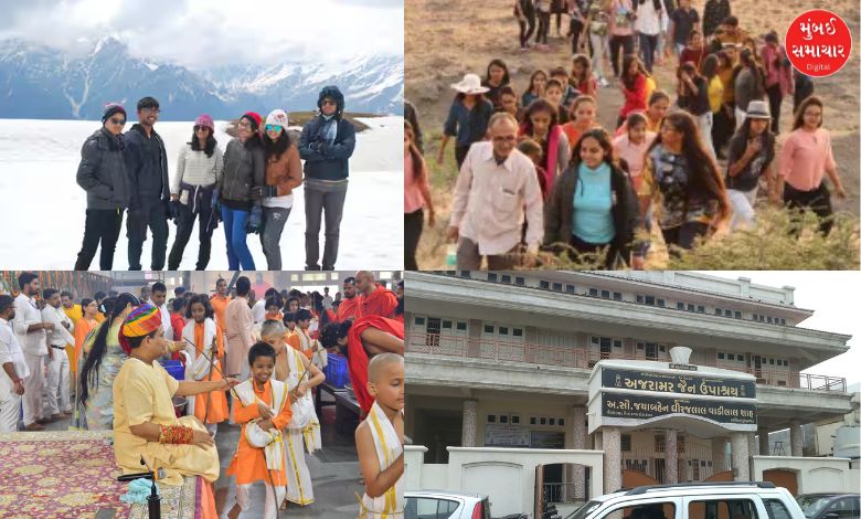 Religious trip for children in Surendranagar: Unique organization of Pakshal Puja in Derasar and camp in Upashraya