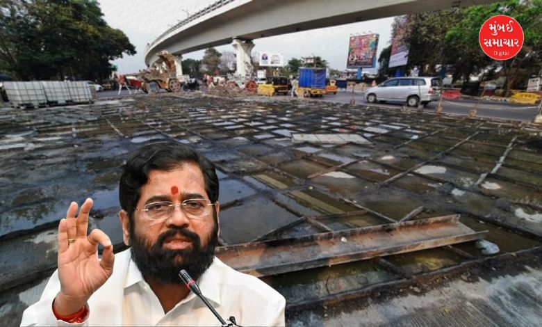 Shinde warns to make Thane's roads pothole-free