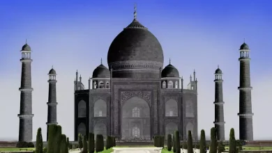 Taj Mahal Black Cloth When Covered Reason