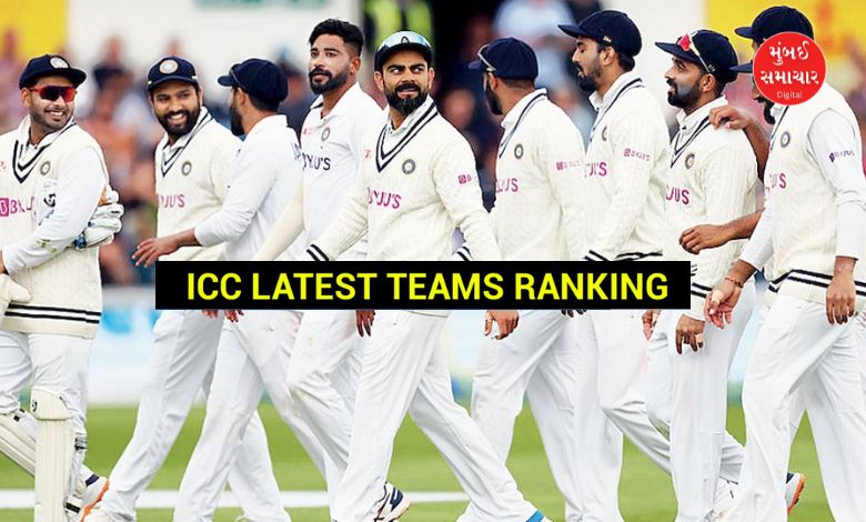 Test Ranking India ODI T20
