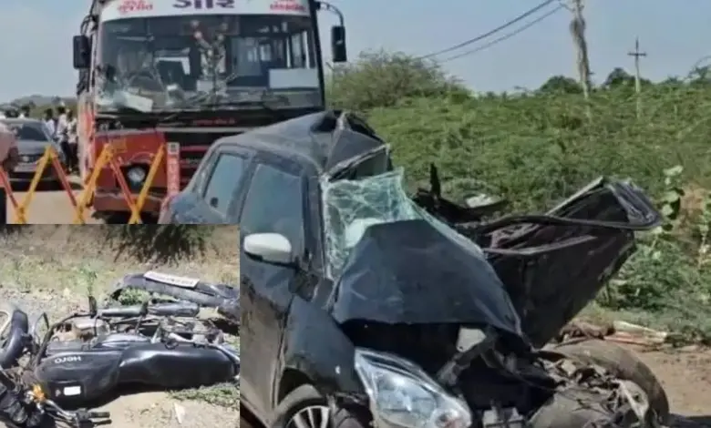 Triple accident near Rajula