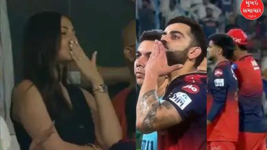 RCB win: Virat Kohli gives flying kiss to Anushka, video goes viral!
