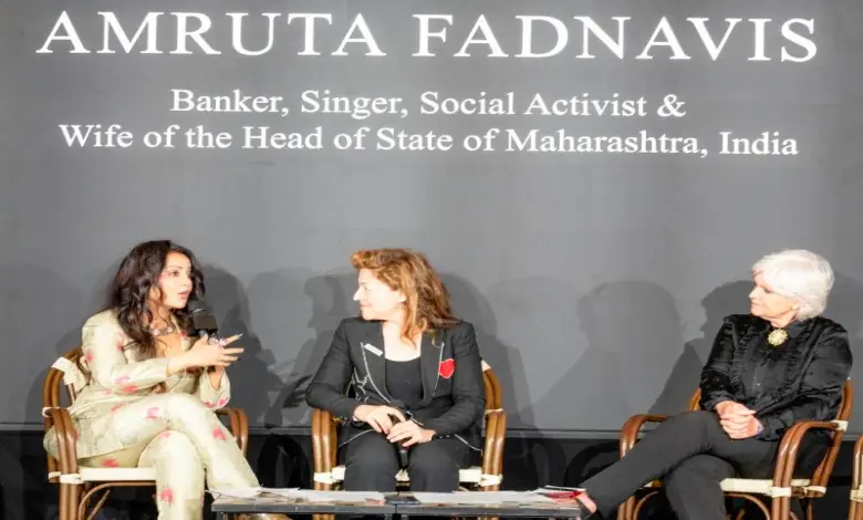 "Amrita Fadnavis Stuns at Cannes Film Festival"