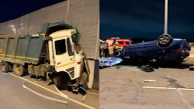 "BMW Car Collides with Dumper on Atal Setu, Driver Dies"