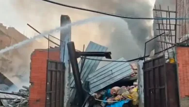 "Massive Fire Breaks Out in Delhi's Bawana Factory"