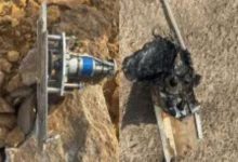 Did the drone that came in contact with a high-tension power line near India Bridge in Khawda, Kutch, come from the opposite direction?