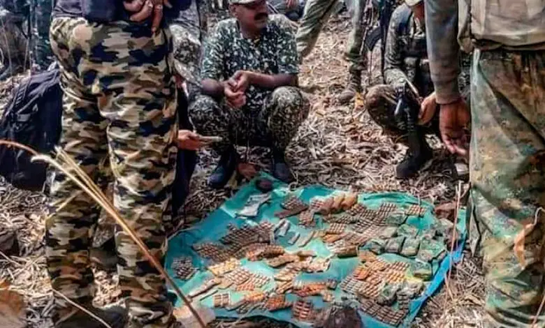 "Naxalite Encounter in Gadchiroli: Arms Seized"