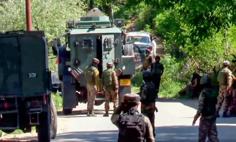 "Security Forces Engage Terrorists in J&K Encounter"