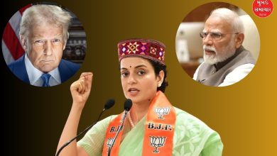 કંગના રનૌત પીએમ મોદી અને ટ્રમ્પના ટ્વીટ વિવાદ દરમિયાનની તસવીર