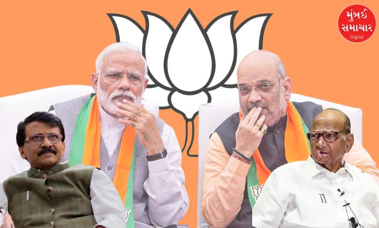 "Sanjay Raut Targets Sharad Pawar Over Amit Shah modi Resignation"