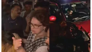 VIDEO: Priyanka Gandhi stops convoy after seeing injured; shifted to hospital in her ambulance