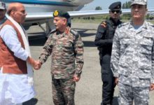 Rajnath Singh meets army personnel, warns Pakistan, makes this big demand