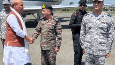 Rajnath Singh meets army personnel, warns Pakistan, makes this big demand