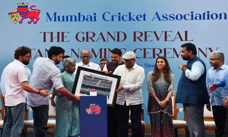 "Rohit Sharma Stand Unveiled at Wankhede Stadium"