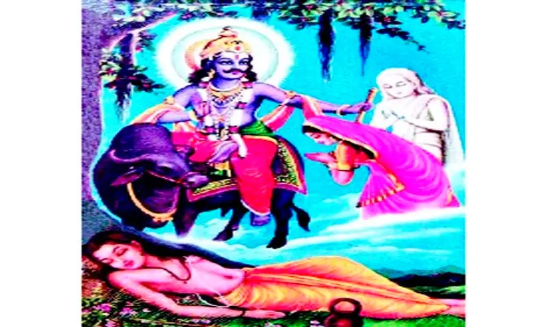 Sati Savitri and Yamaraja
