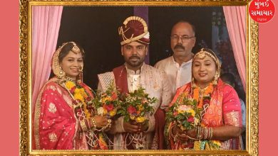 A groom and two brides, three children were also present in the same mandwa, know about the unique wedding