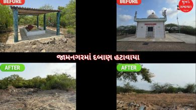 જામનગરમાં ખીજડીયા બર્ડ સેન્ચ્યુરી અને મરીન સેન્ચ્યુરી વિસ્તારમાંથી દબાાણો હટાવાયા