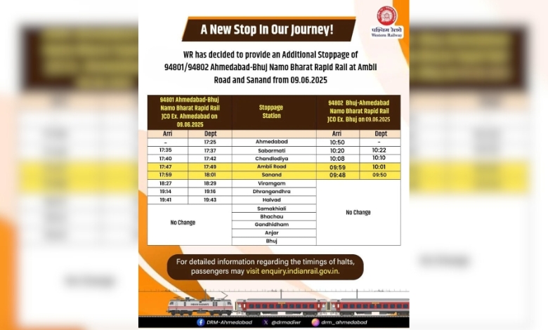 અમદાવાદ ભુજ નમો રેપિડ રેલ
